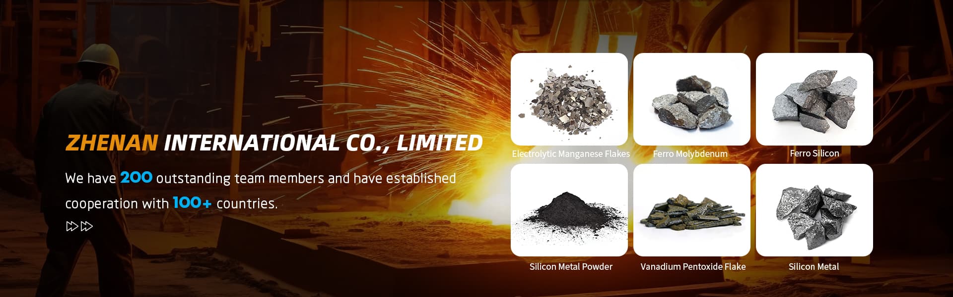 Metallurgical and refractory materials supplied for steelmaking and industrial production